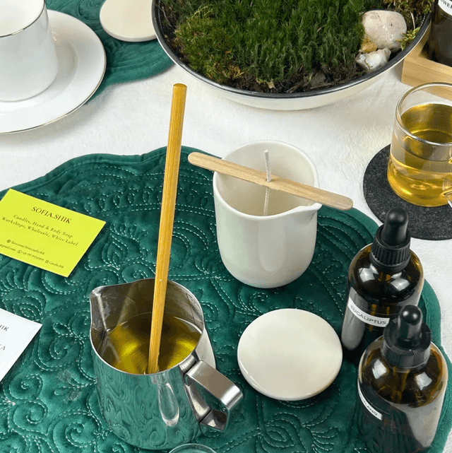 Massagekerzen-Workshop mit Kakao- & Sheabutter