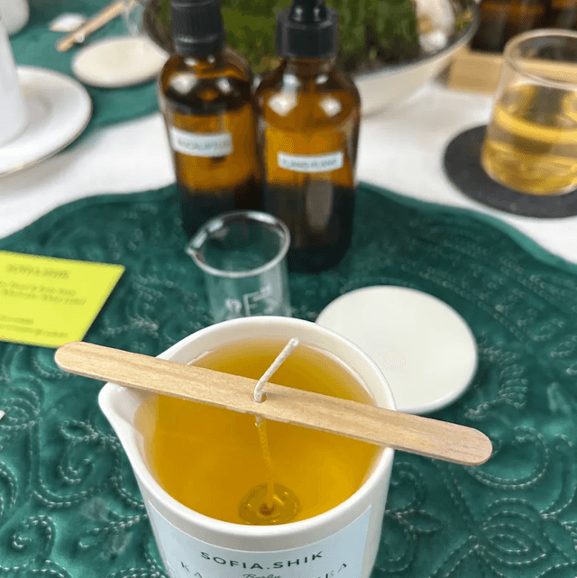 Massagekerzen-Workshop mit Kakao- & Sheabutter